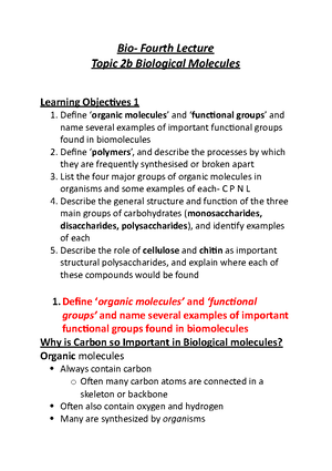 Bio Eighteenth Lecture - 3/05/ Biology – Eighteenth Lecture Topic 4f ...