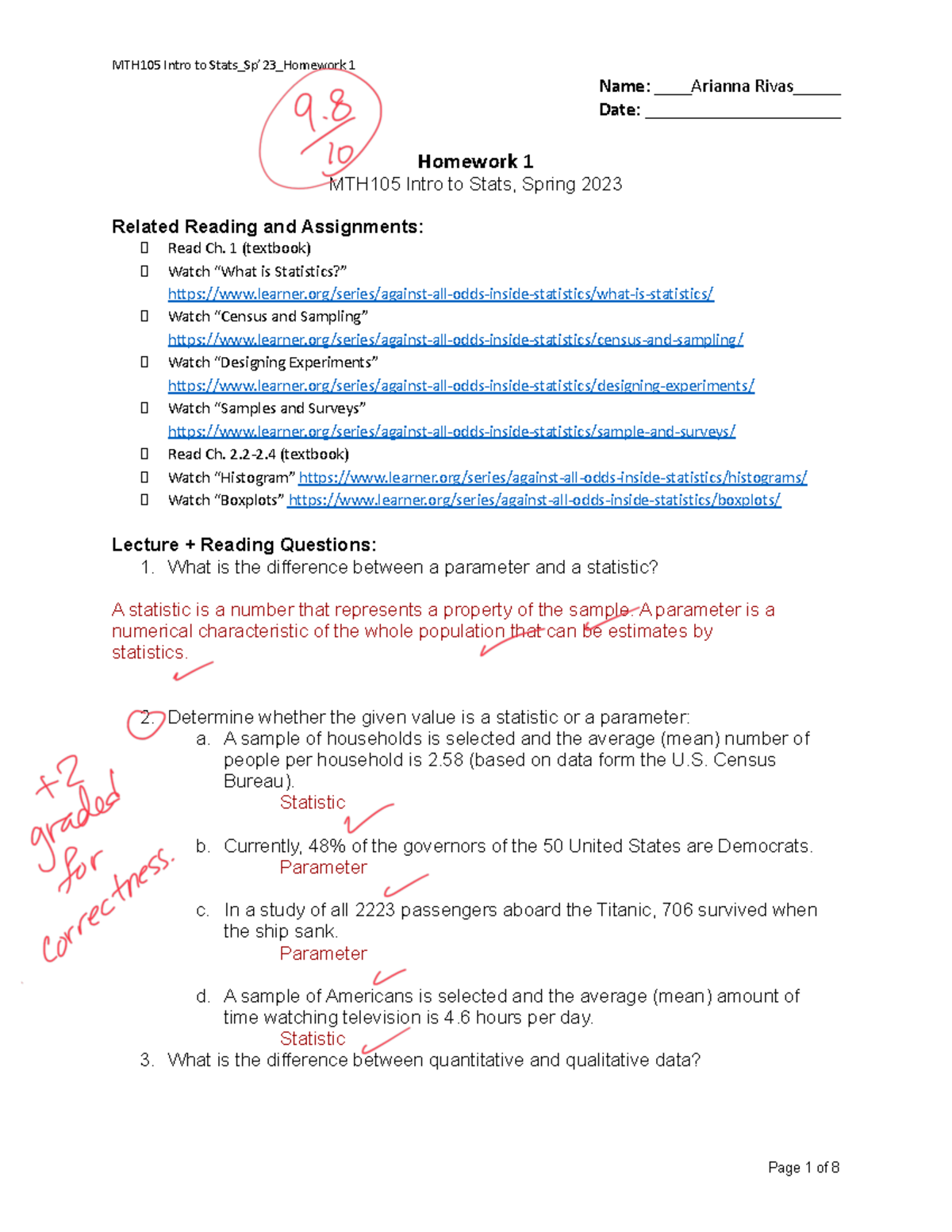 V1 Copy of MTH105 Homework 1 - Name: Arianna Rivas_ Date ...