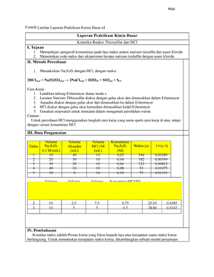 Laporan Praktikum (8) Kelarutan - Laporan Praktikum Kimia Dasar Hasil ...