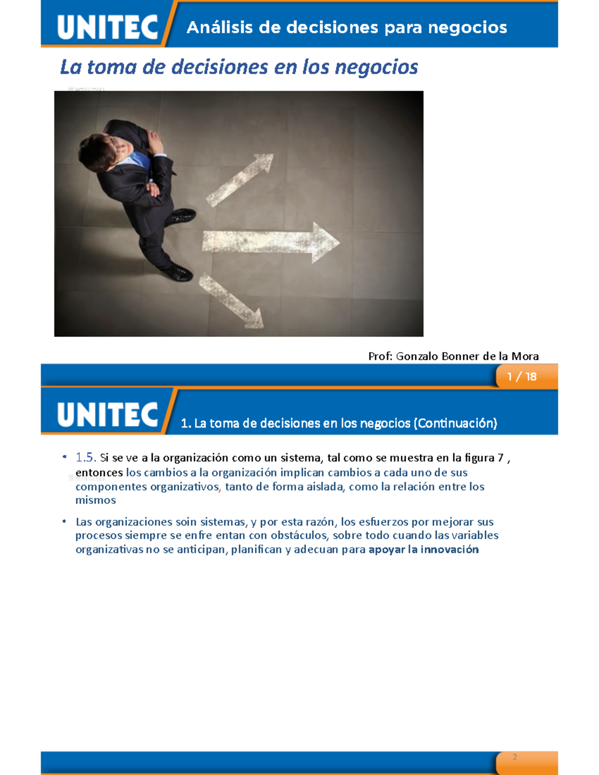 1-. La toma de decisiones en los negocios - Análisis de decisiones para ...