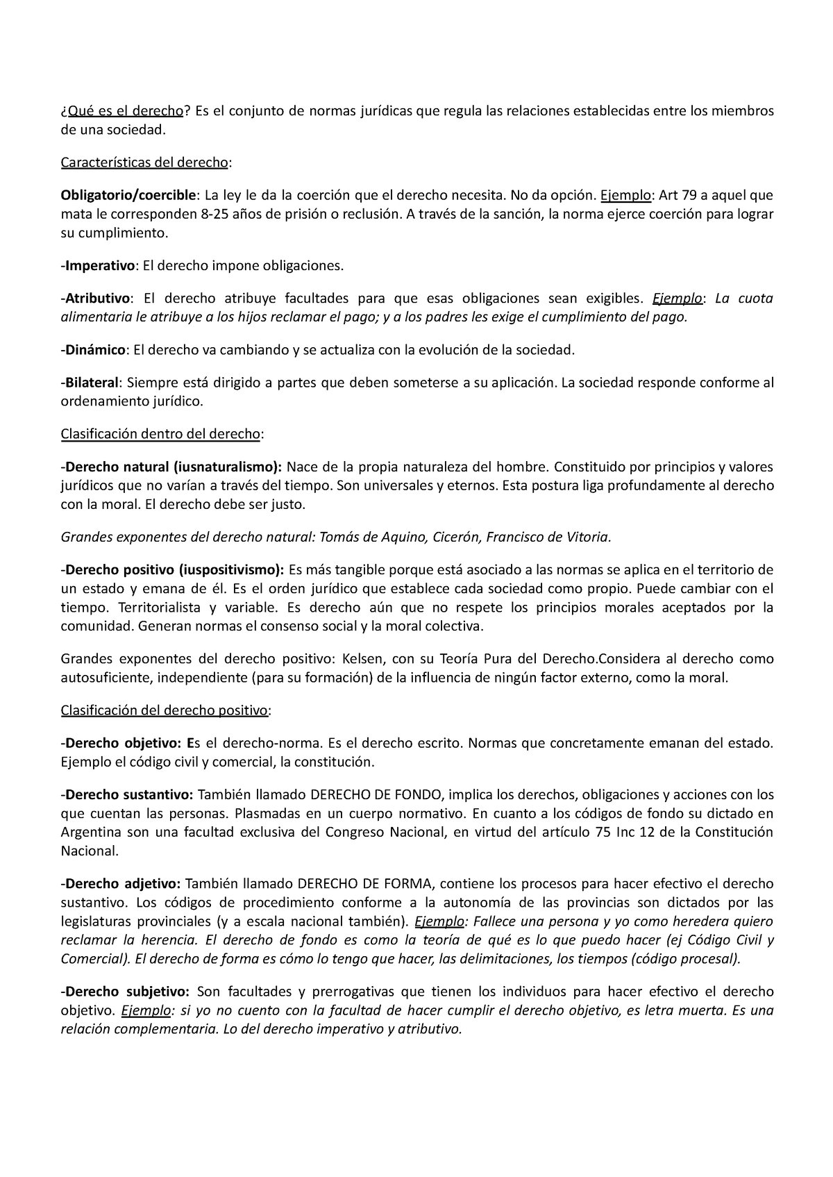 Parcial 1 - SIST Juridicos - ¿Qué es el derecho? Es el conjunto de ...