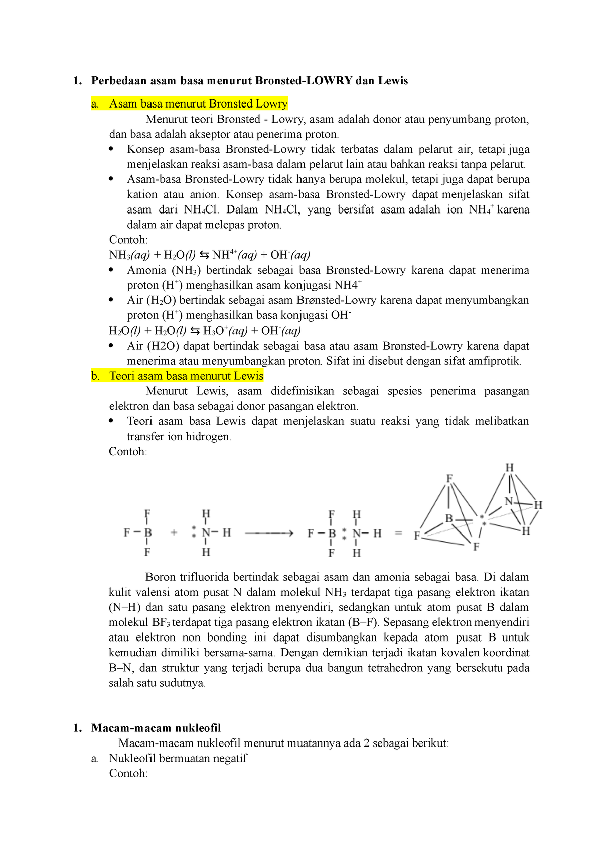 SRSO - Perbedaan Asam Basa Menurut Bronsted-LOWRY Dan Lewis A. Asam ...