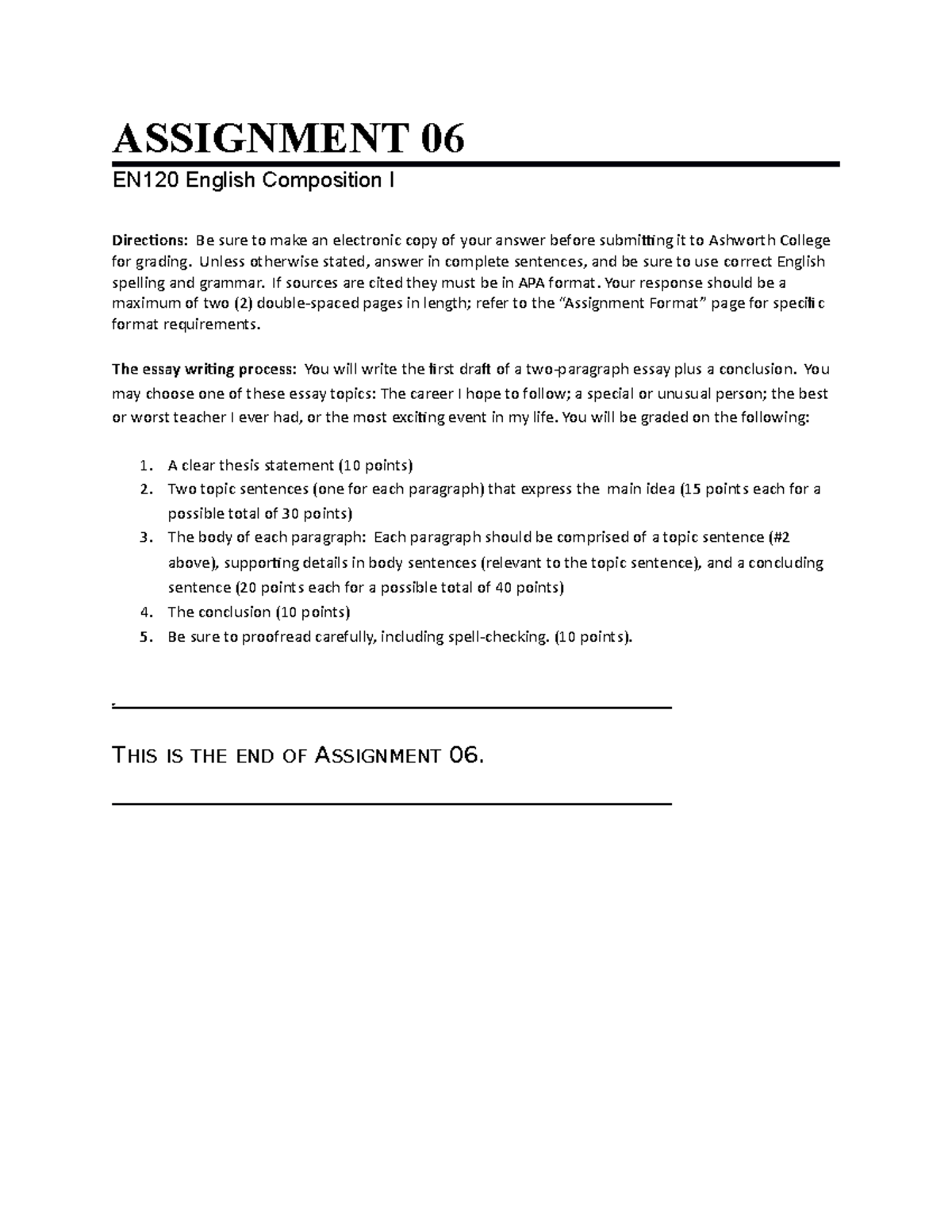 06 06 assignment instructions