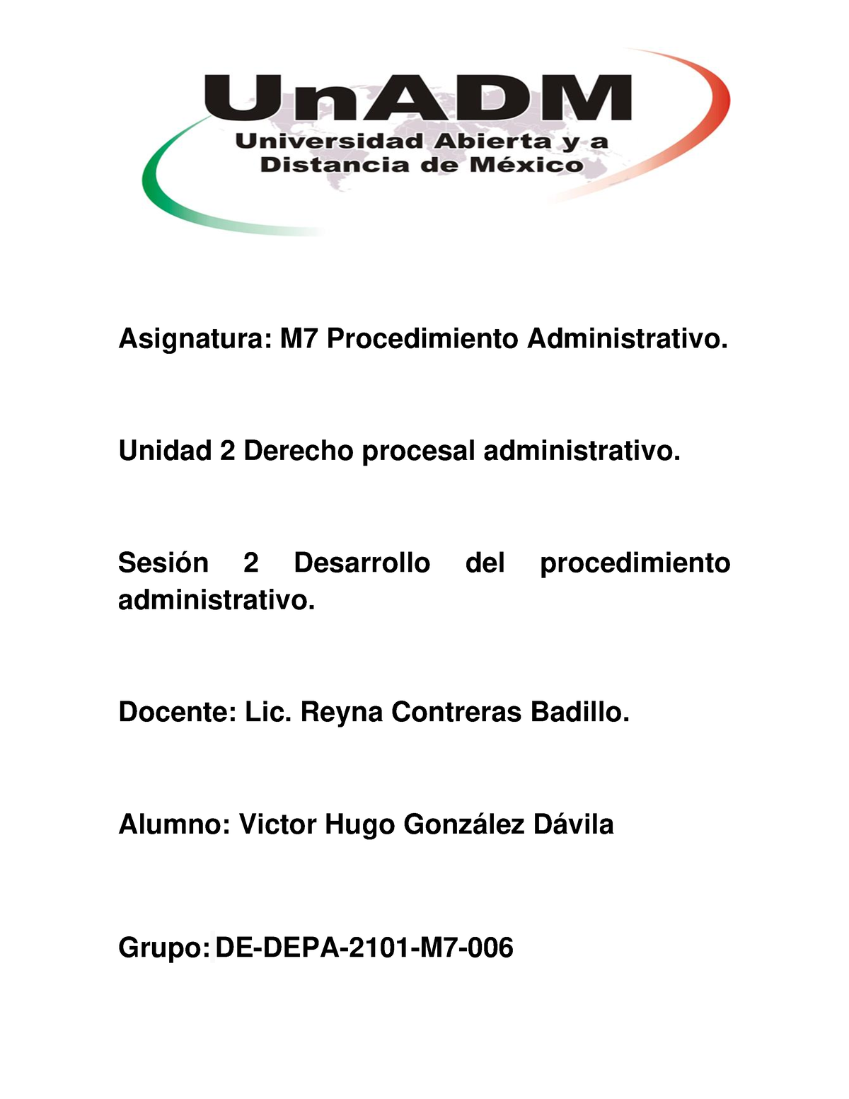 M7 U2 S2 Desarrollo Del Procedimiento - Asignatura: M7 Procedimiento ...