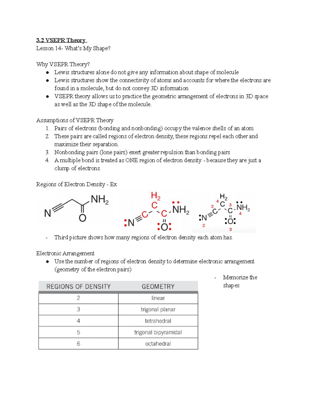 Chem 1301 Module 3.2 - 3 VSEPR Theory Lesson 14- What’s My Shape? Why ...