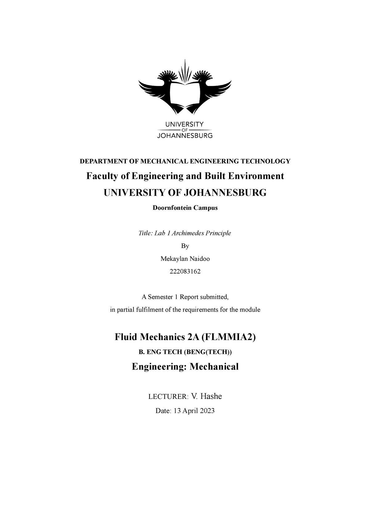 Lab Report 1 DEPARTMENT OF MECHANICAL ENGINEERING TECHNOLOGY Faculty   Thumb 1200 1698 