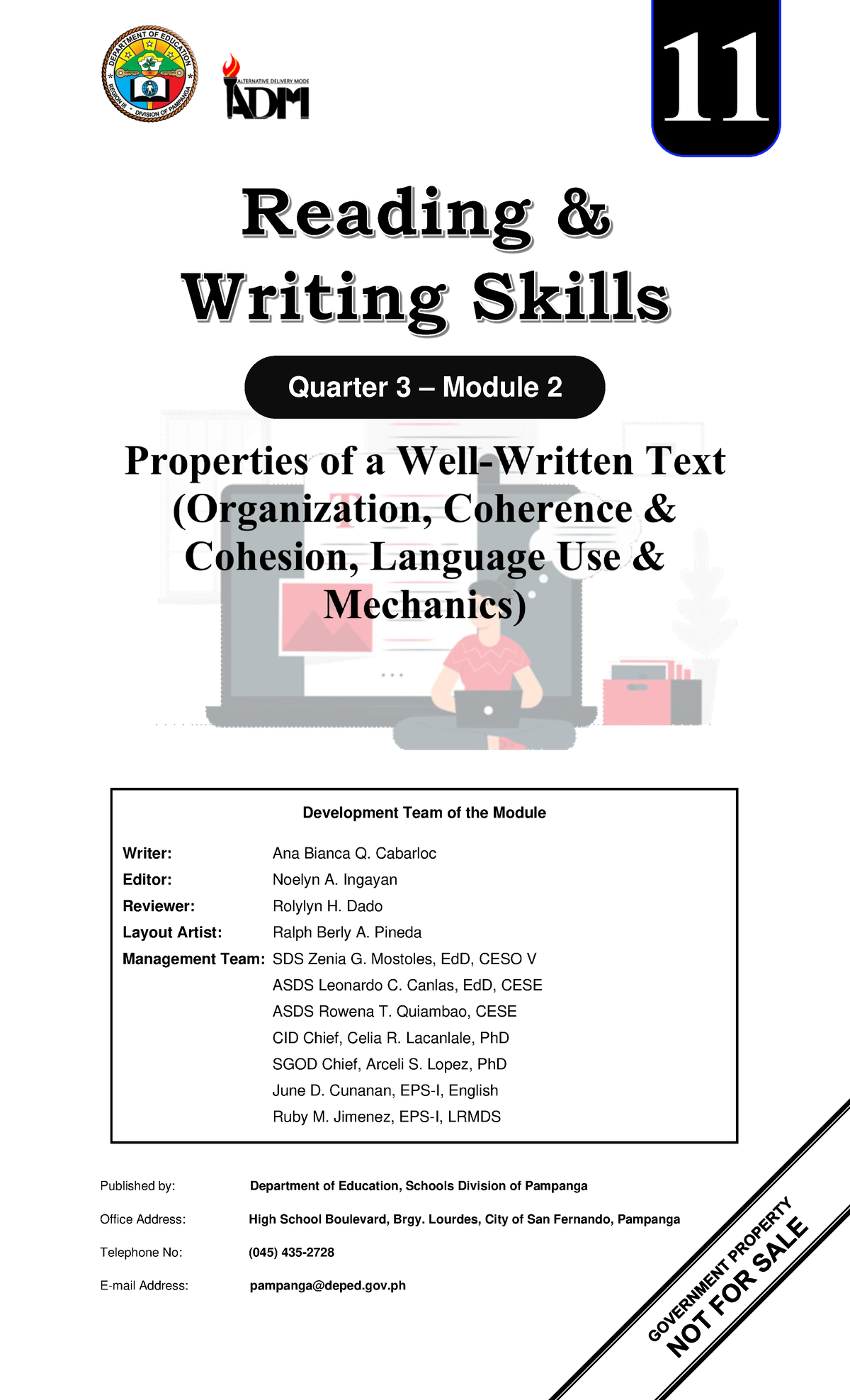 Rws Q3 Module 2 Week 2 Properties Of A Well Written Text 1 Published By Department Of 3765