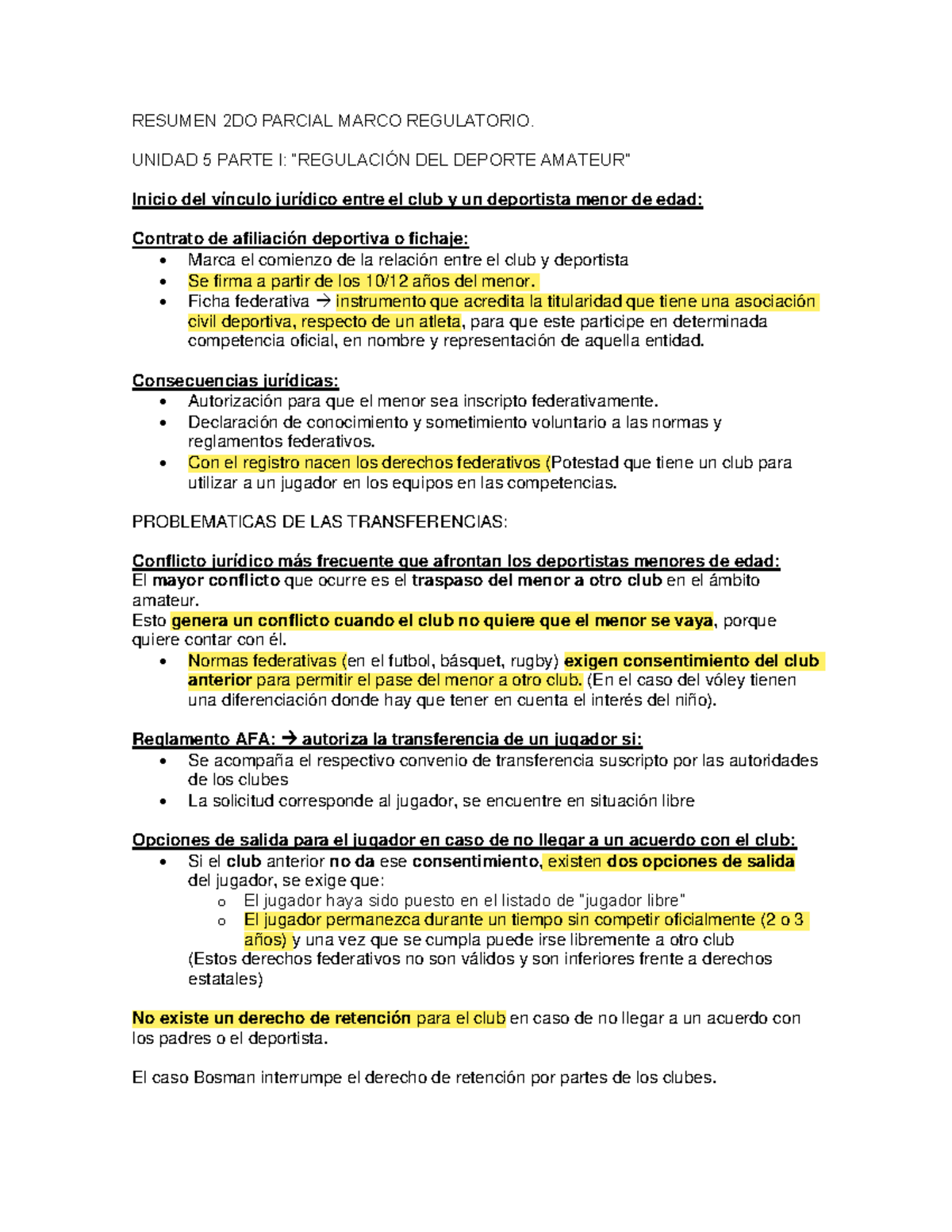 Resumen 2DO Parcial Marco Regulatorio - RESUMEN 2DO PARCIAL MARCO ...