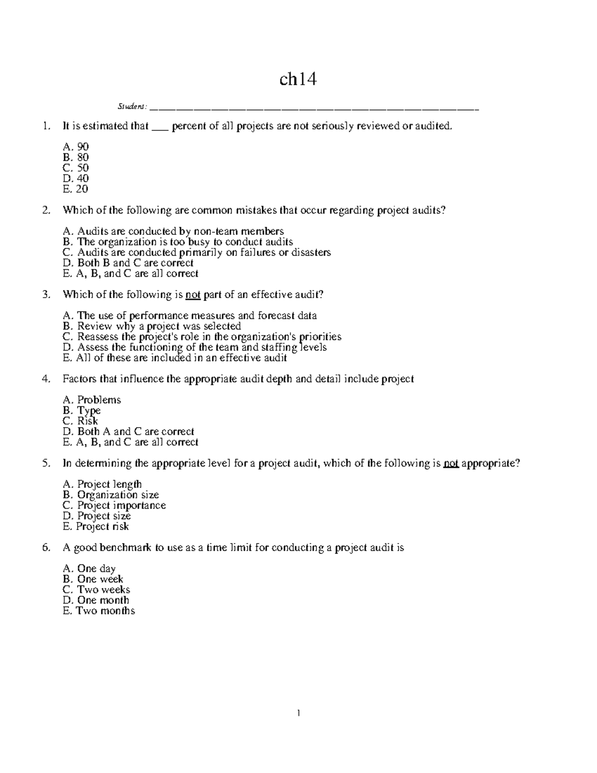 Ch14 - Lecture notes 14 - ch _Student: - Studocu