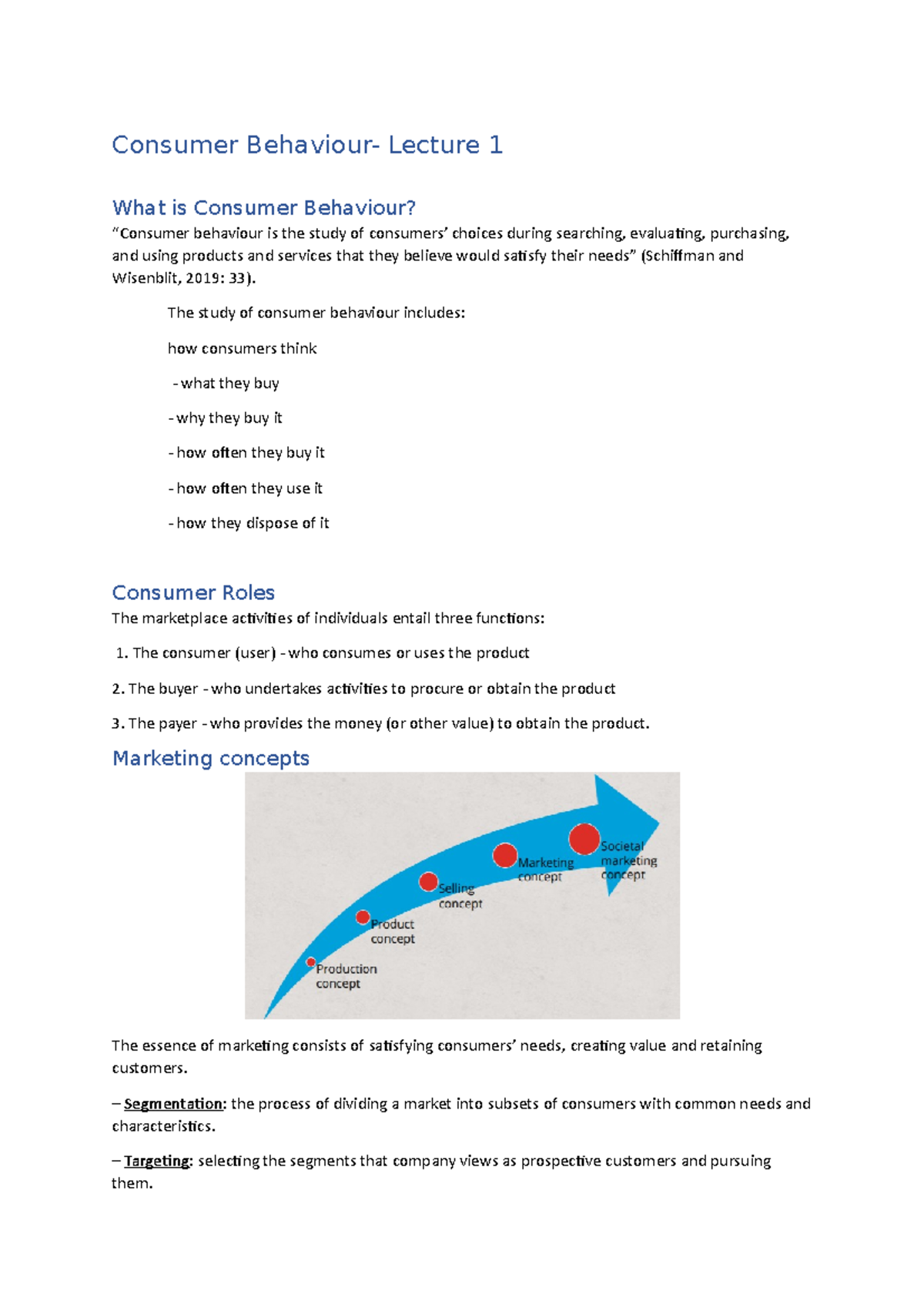 Consumer Behaviour- Lecture 1 - The Study Of Consumer Behaviour ...