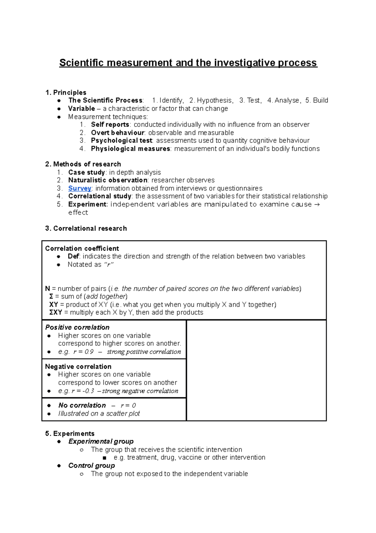 2. Scientific measurement and the investigative process - Scientific ...