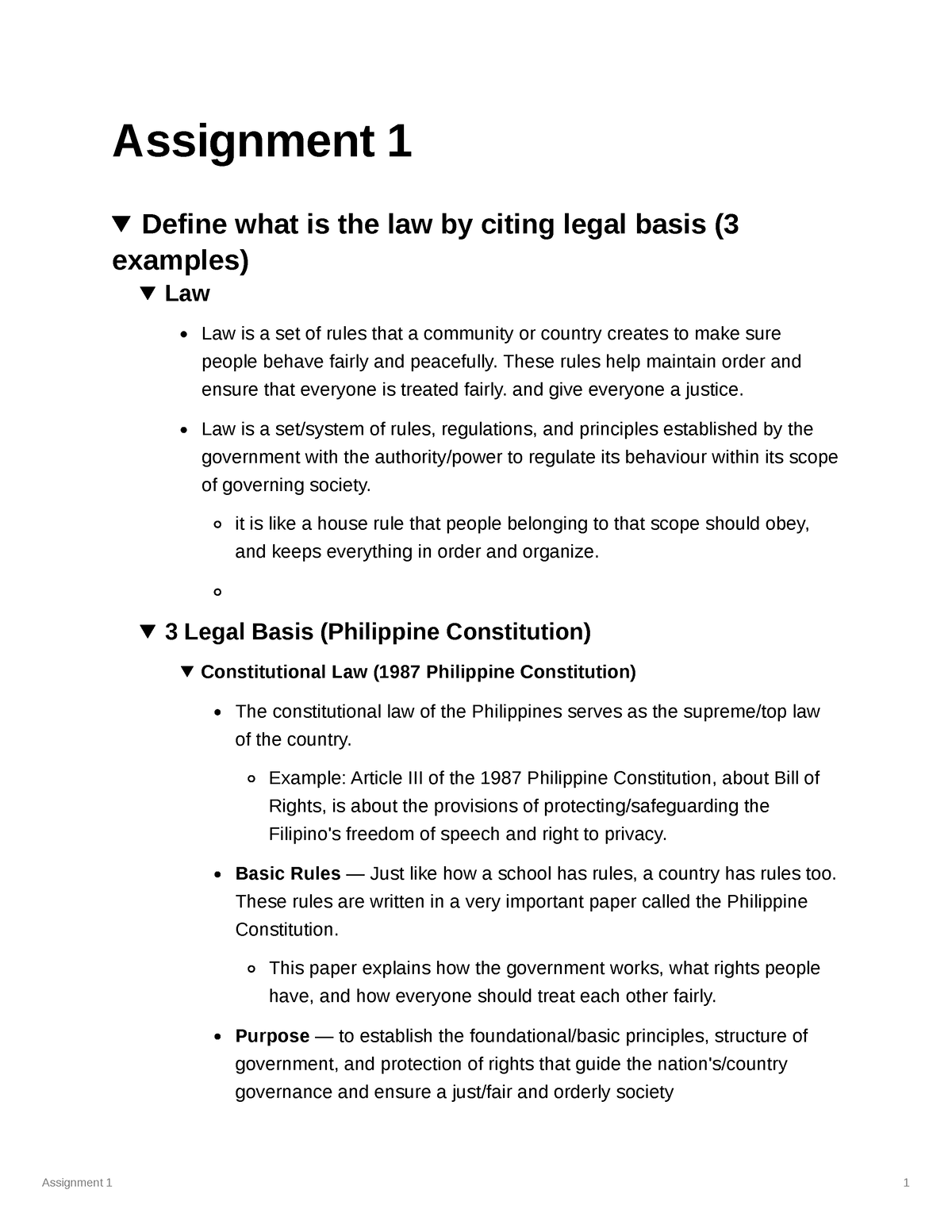 define assignment in business law