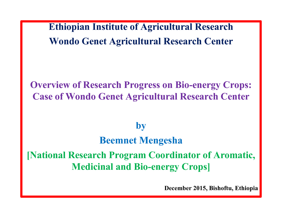 Biodiesel Crops Research Overview PPT Ethiopian Institute Of   Thumb 1200 927 