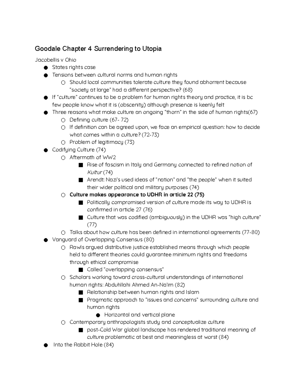 Week 5 Class Readings - Lecture notes 5 - Goodale Chapter 4 ...