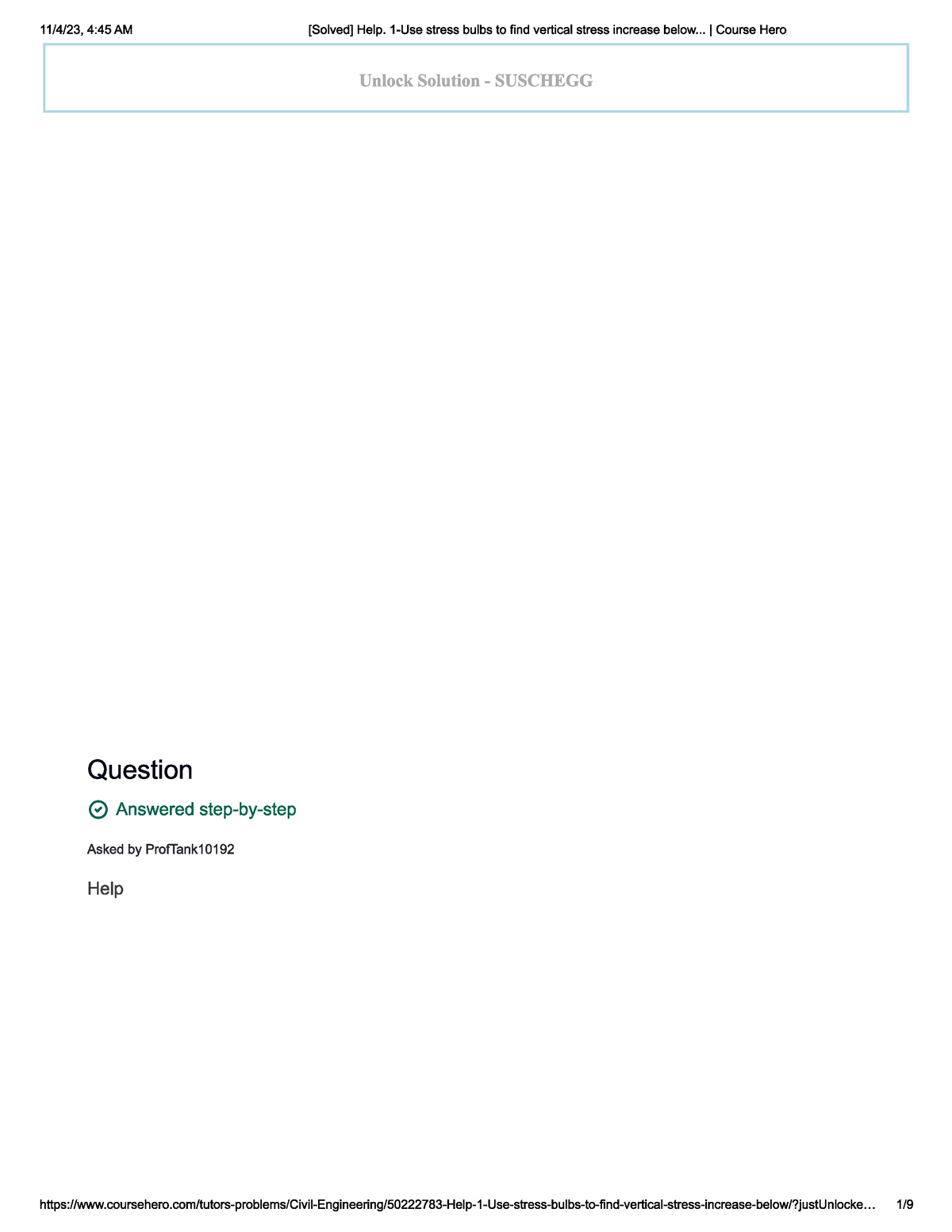 Chero - Questions - CVEN2101 - Studocu