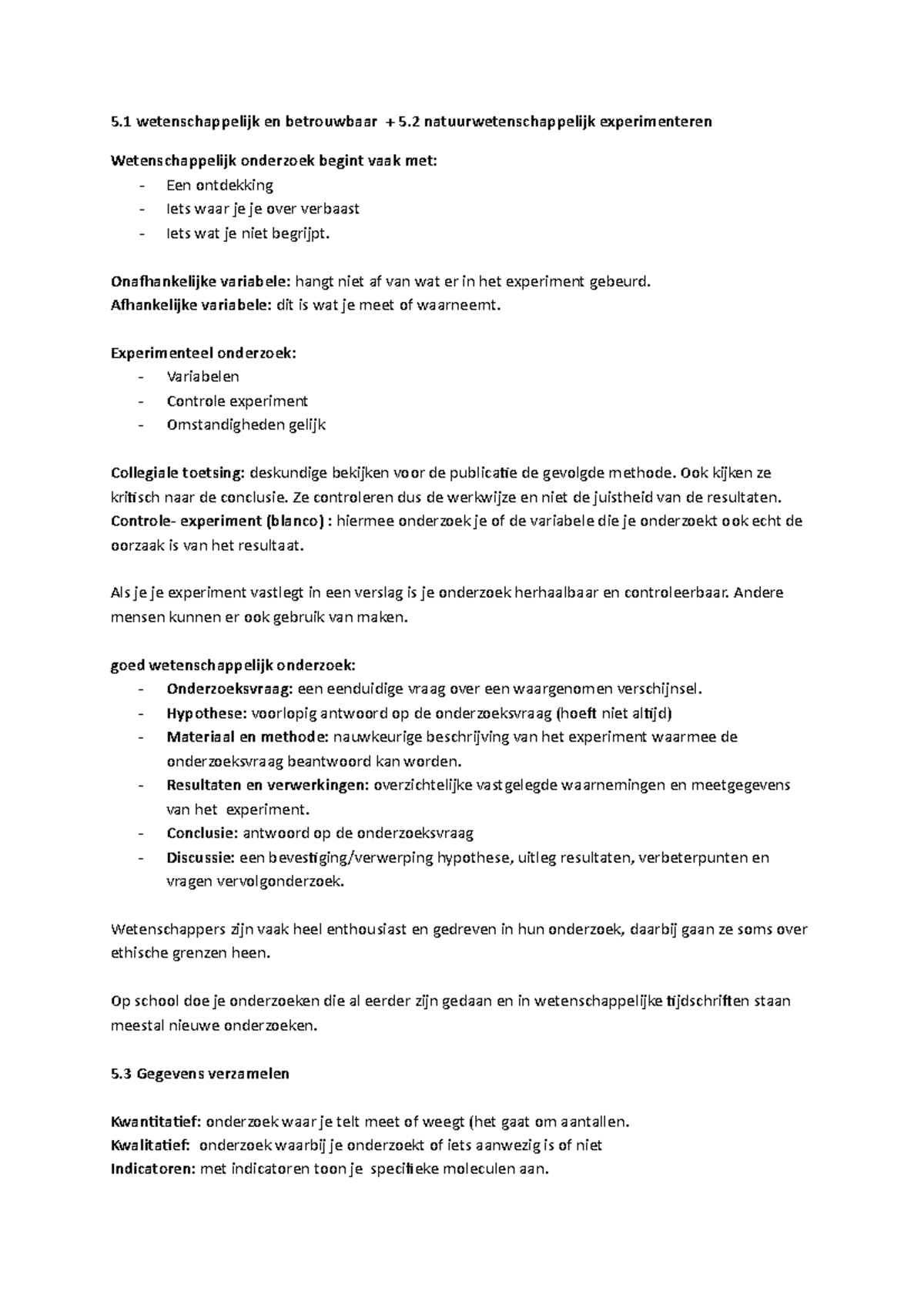 Hoofdstuk 5 - Nectar Biologie 4 VWO - 5 Wetenschappelijk En Betrouwbaar ...