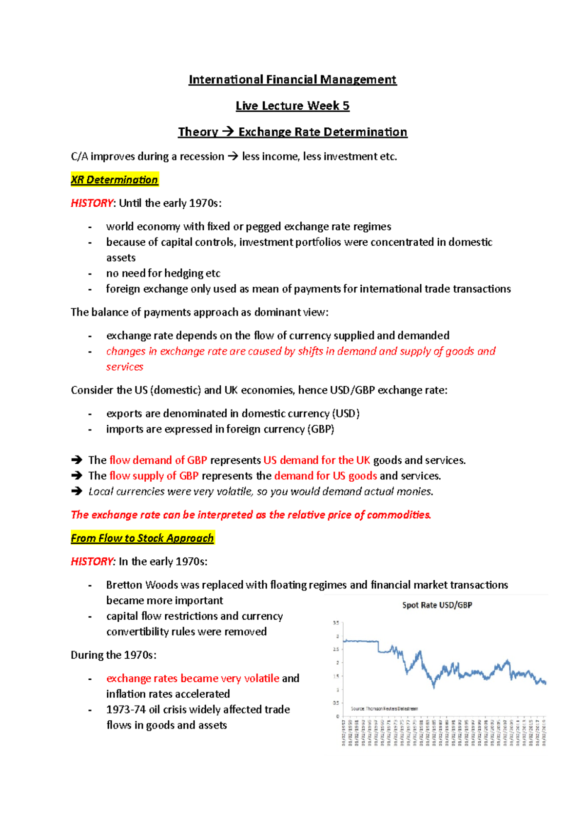 Live Lecture Week 5 - International Financial Management Live Lecture ...