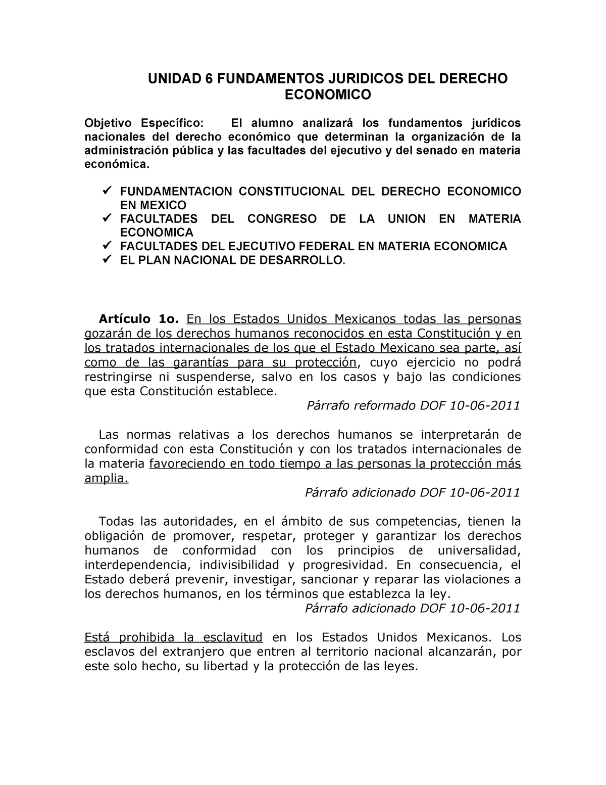 Unidad 6 Articulos Fundamentos Jurídicos Del Derecho Economico Unidad 6 Fundamentos