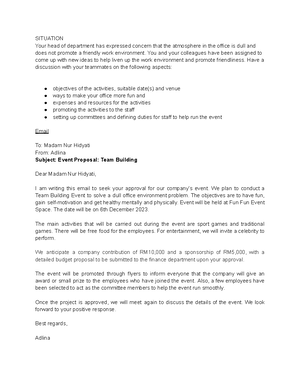Format FOR Email II - English for Report Writing - Studocu