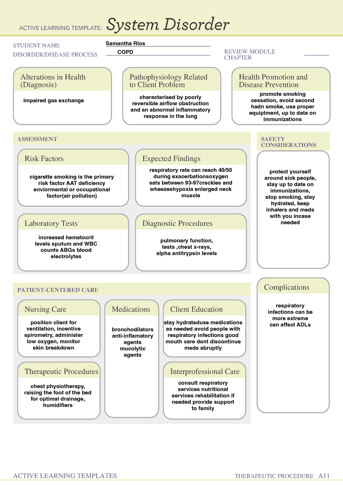 COPD Active Template - STUDENT NAME DISORDER/DISEASE PROCESS REVIEW ...