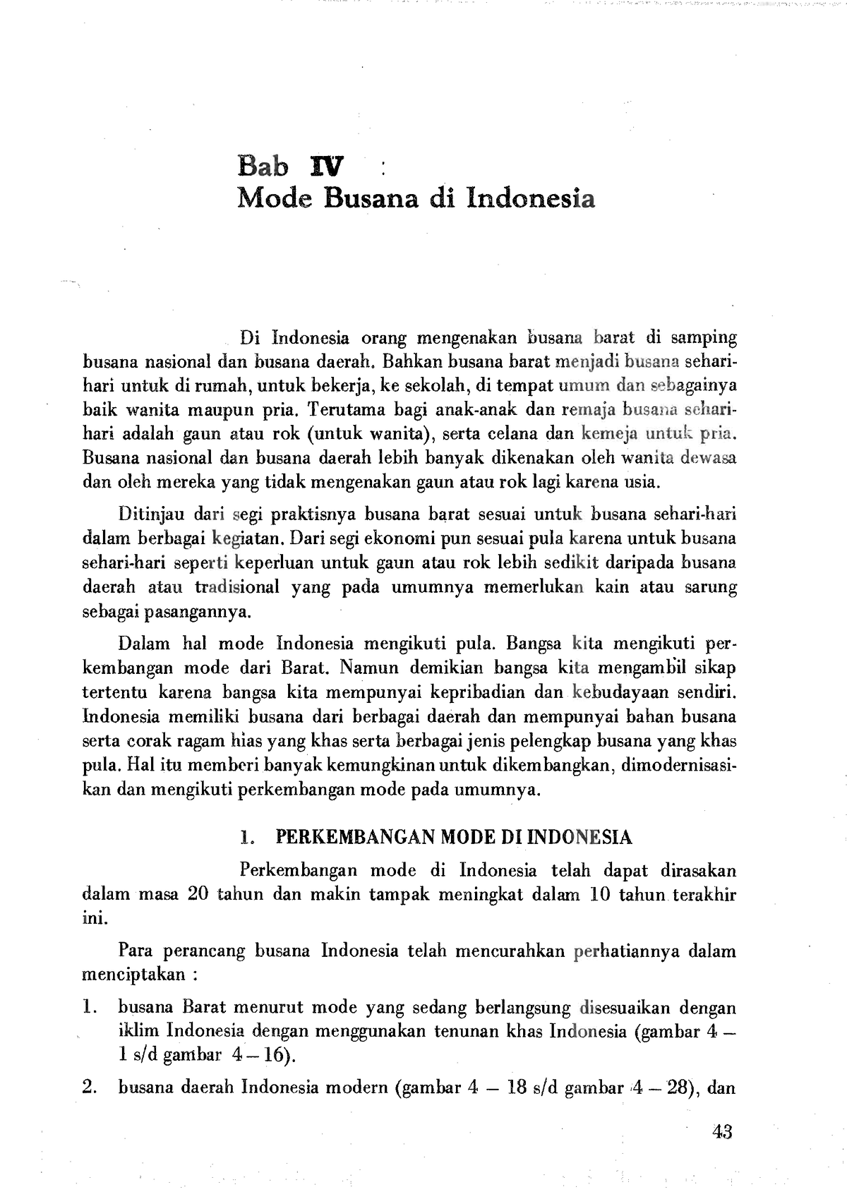 Pengetahuan Busana Di Indonesia Sejarah Mode - Studocu