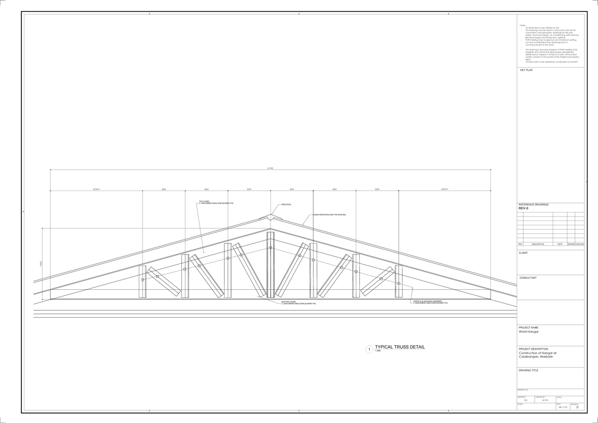 Truss Detail - DESCRIPTION DATE DRAWN CHECKED PROJECT DESCRIPTION ...