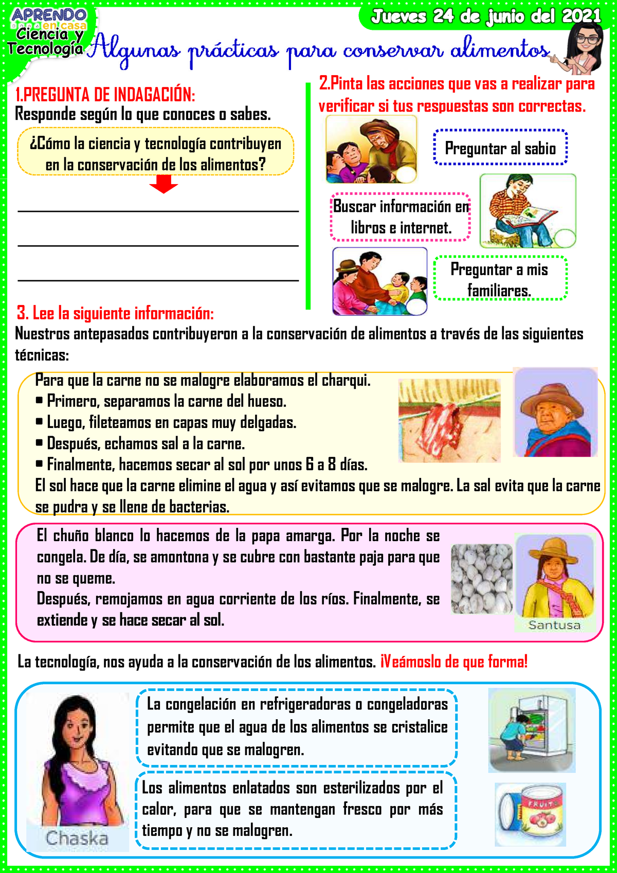 1º Y 2º Cy T Practicas Para Conservar Alimentos Masinteresantes Sem11 ...