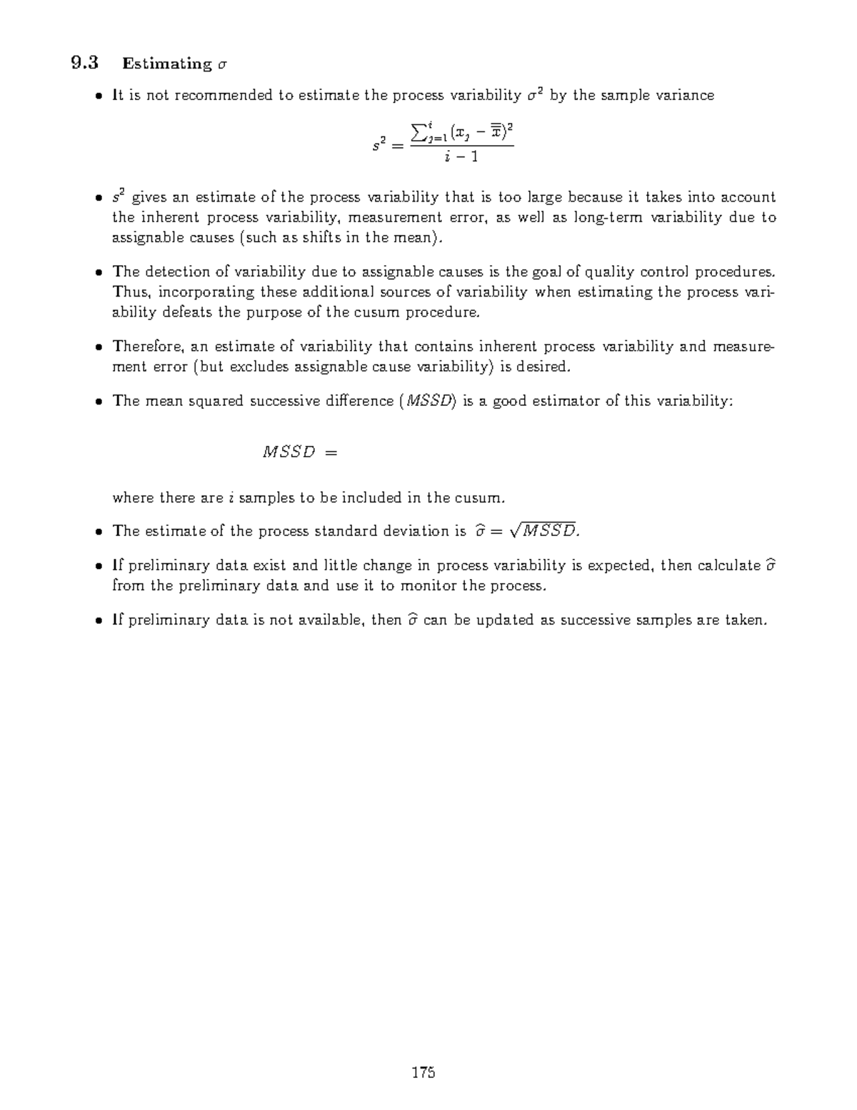 STAT528 2015-2016 Course Notes 9ii - 9 Estimating σ • It is not ...