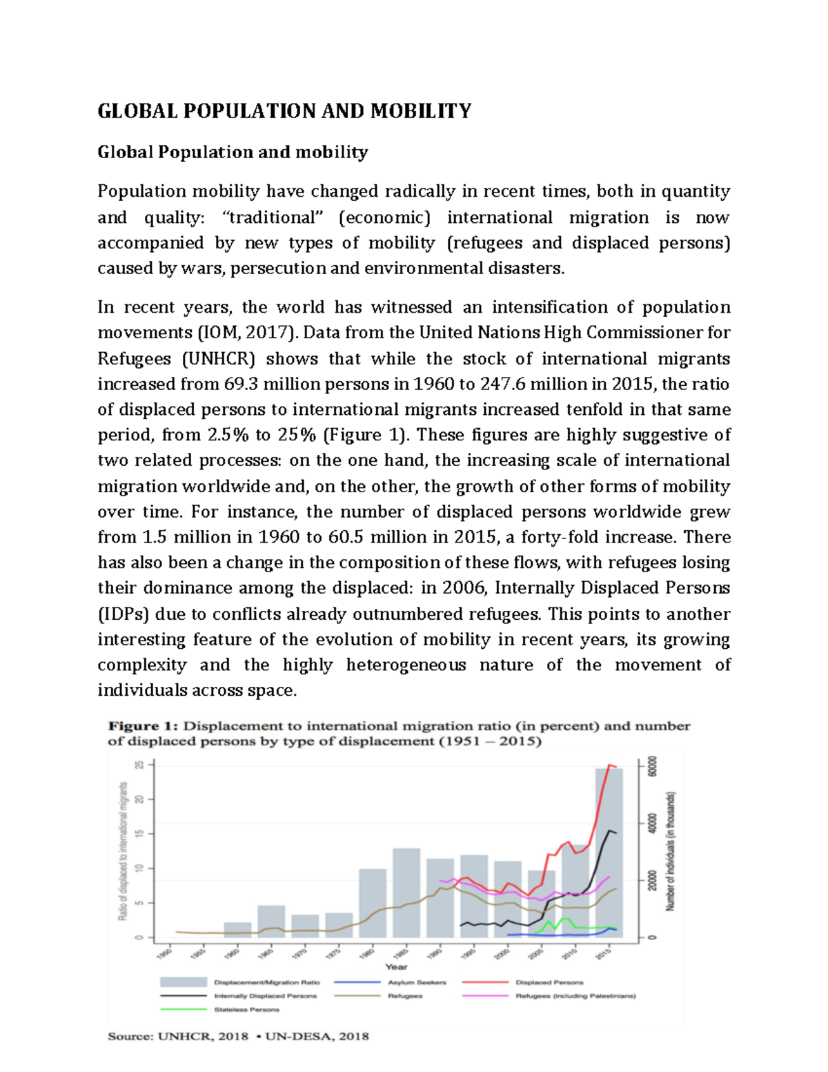 research paper about global population and mobility