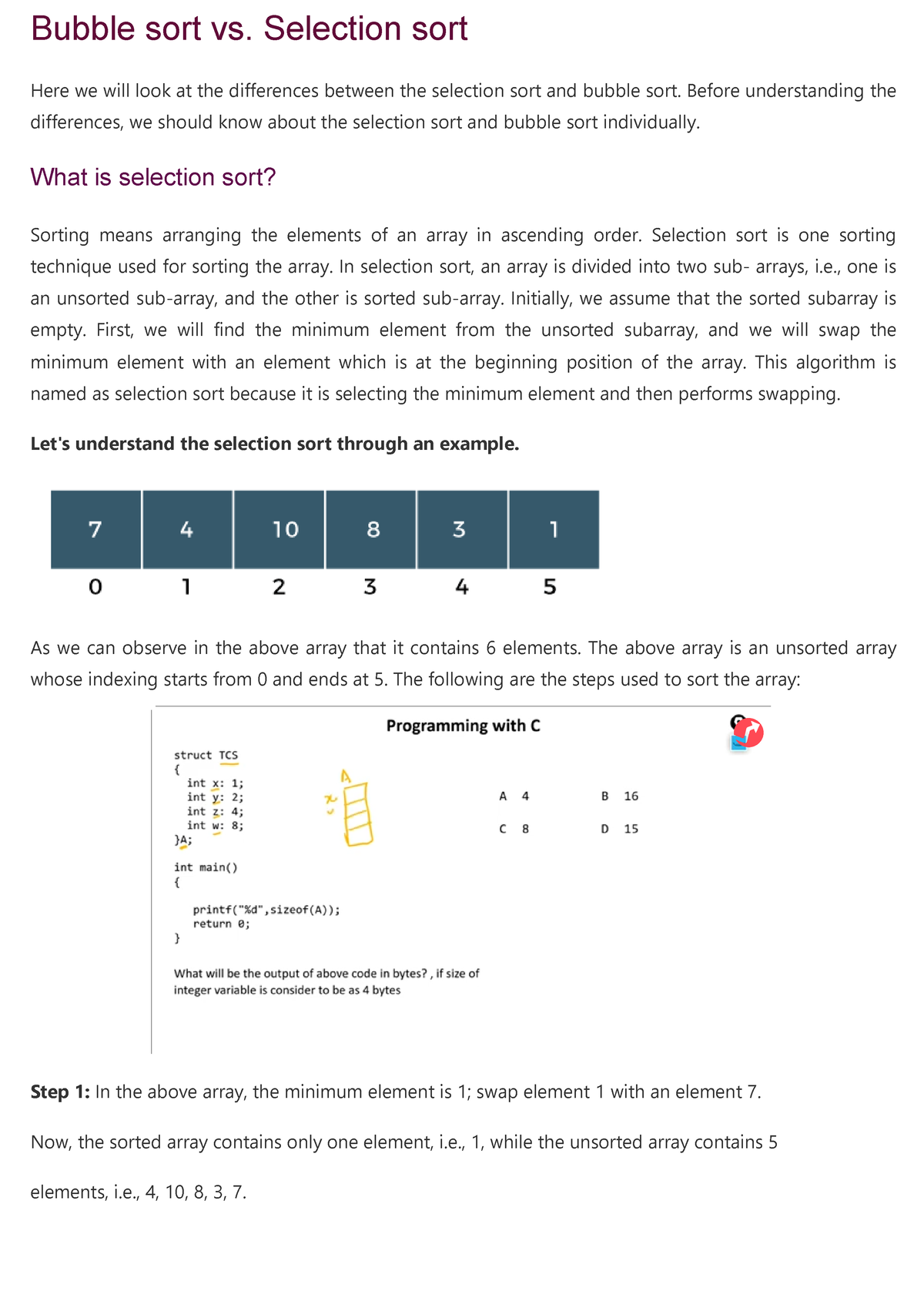 Bubble Sort Vs. Selection Sort - Bubble Sort Vs. Selection Sort Here We ...