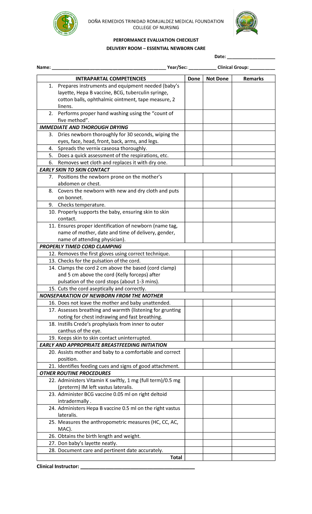 PRS EINC - PRS FOR EINC RLE - DOÑA REMEDIOS TRINIDAD ROMUALDEZ MEDICAL ...