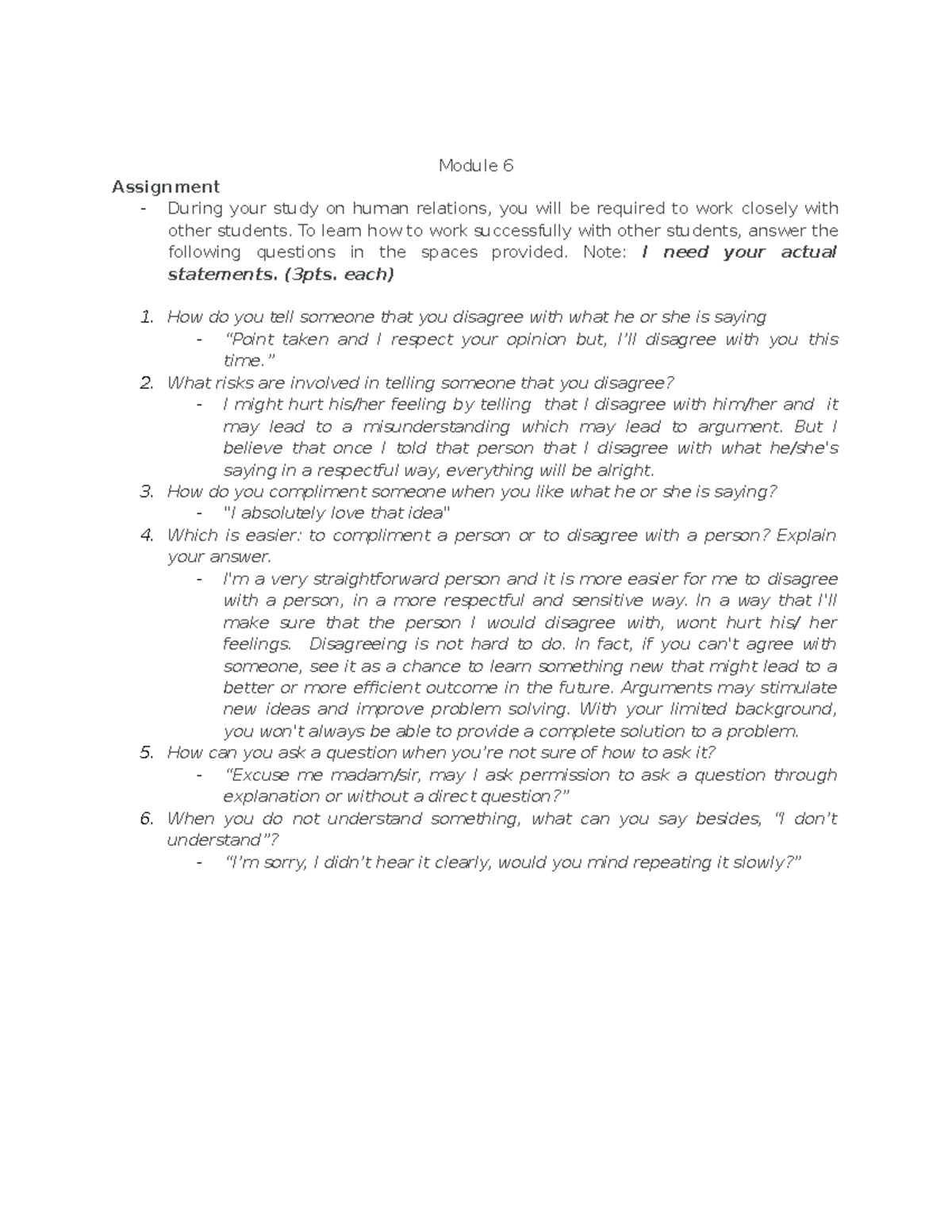 OFFICE SYSTEM MANAGEMENT - Module 6 Assignment During your study on ...