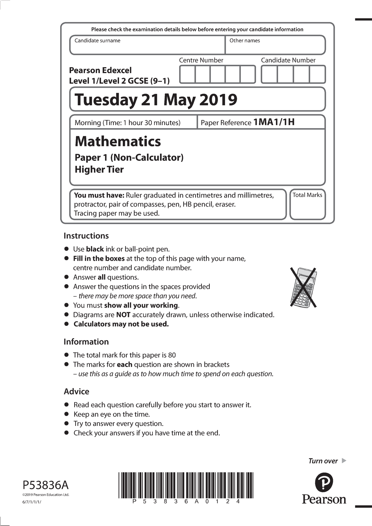 gcse maths 1ma1 problem solving