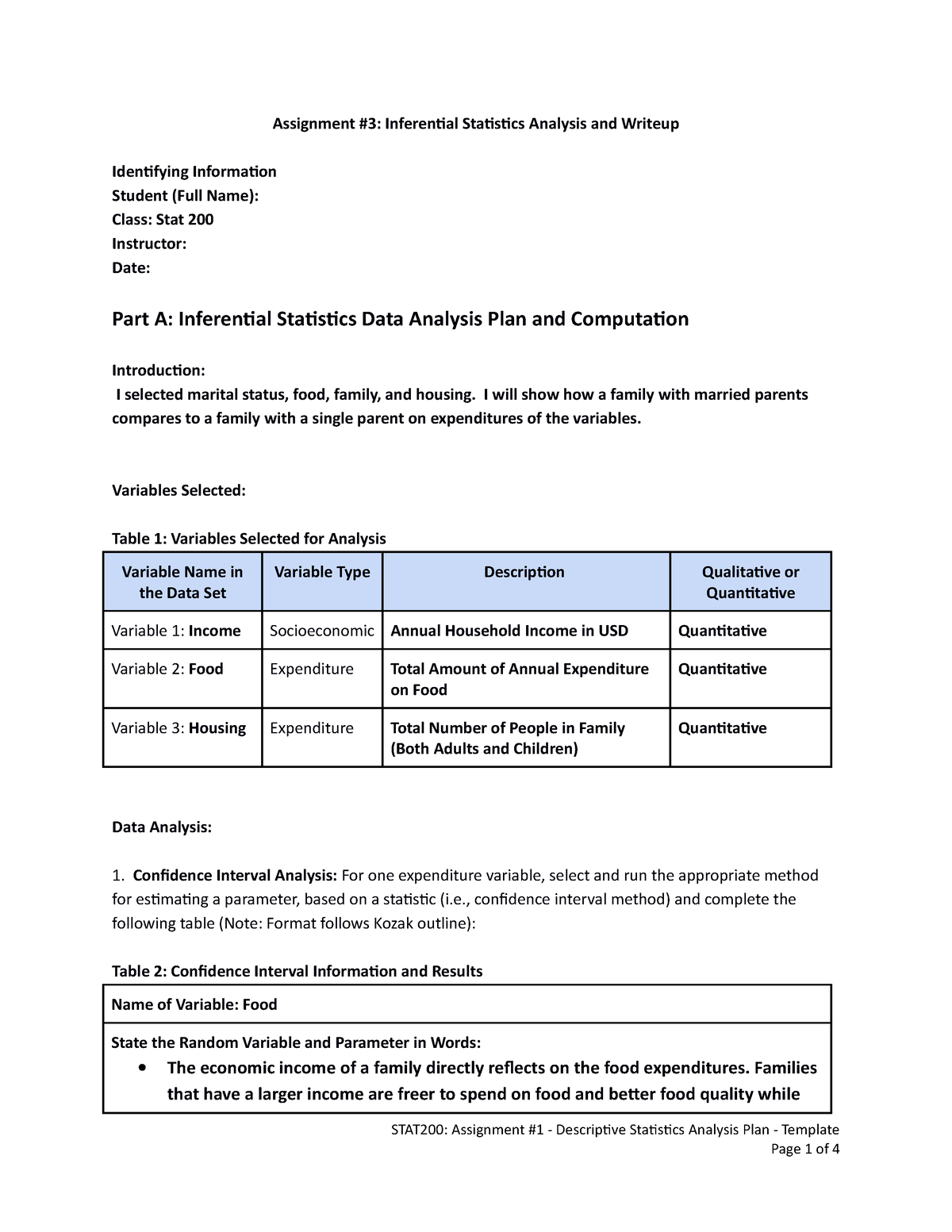 stat 200 assignment 3