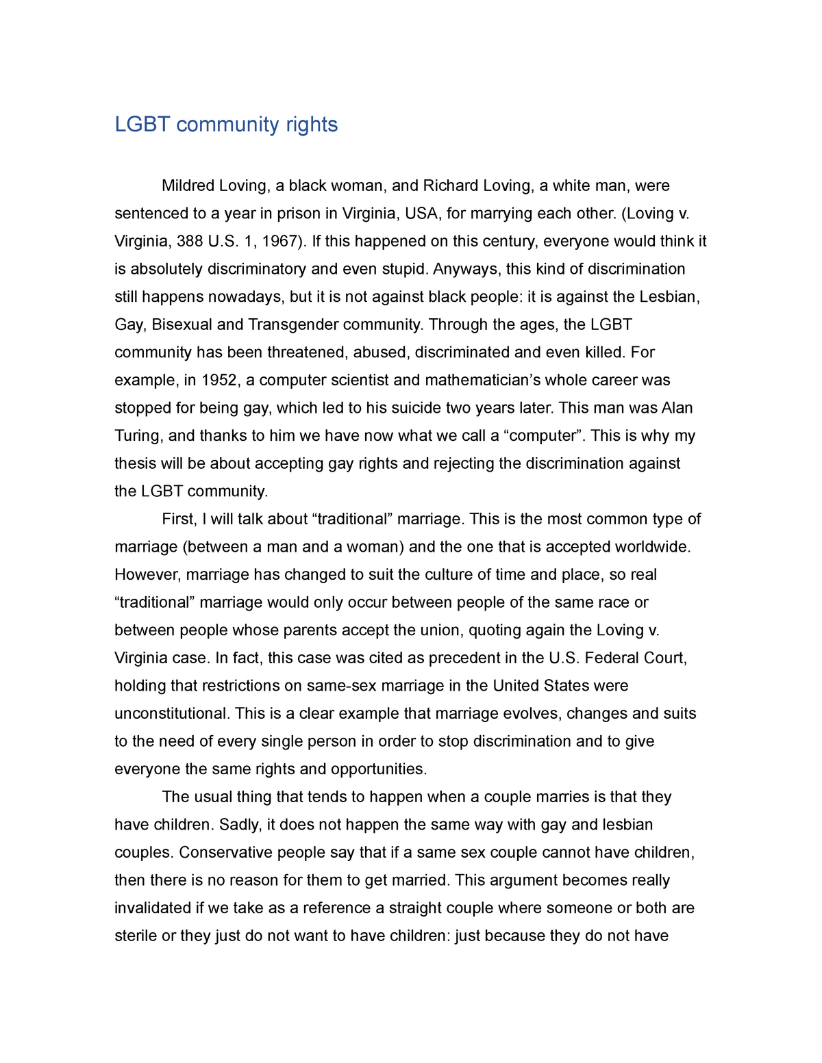 persuasive essay on lgbt rights