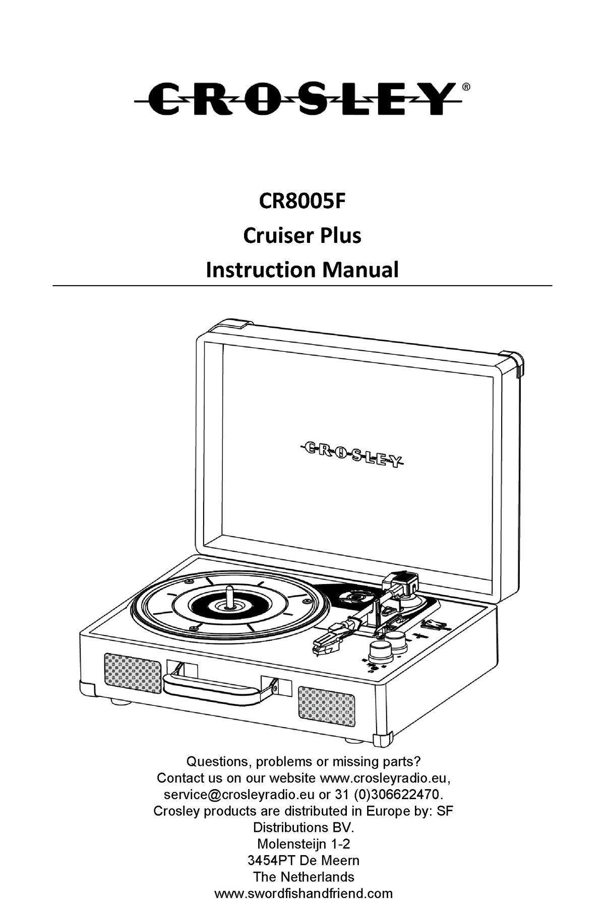 Crosley cruiser plus cr8005f donkergrijs - CR8005F Cruiser Plus Instruction  Manual Questions, - Studeersnel