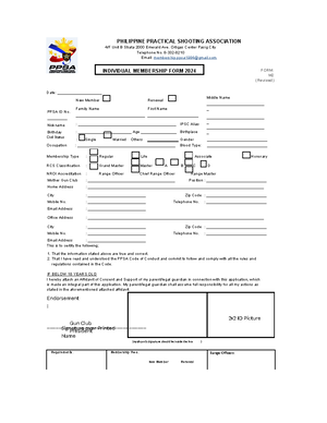 Match sanctioning form level iii (s2) - PHILIPPINE PRACTICAL SHOOTING ...