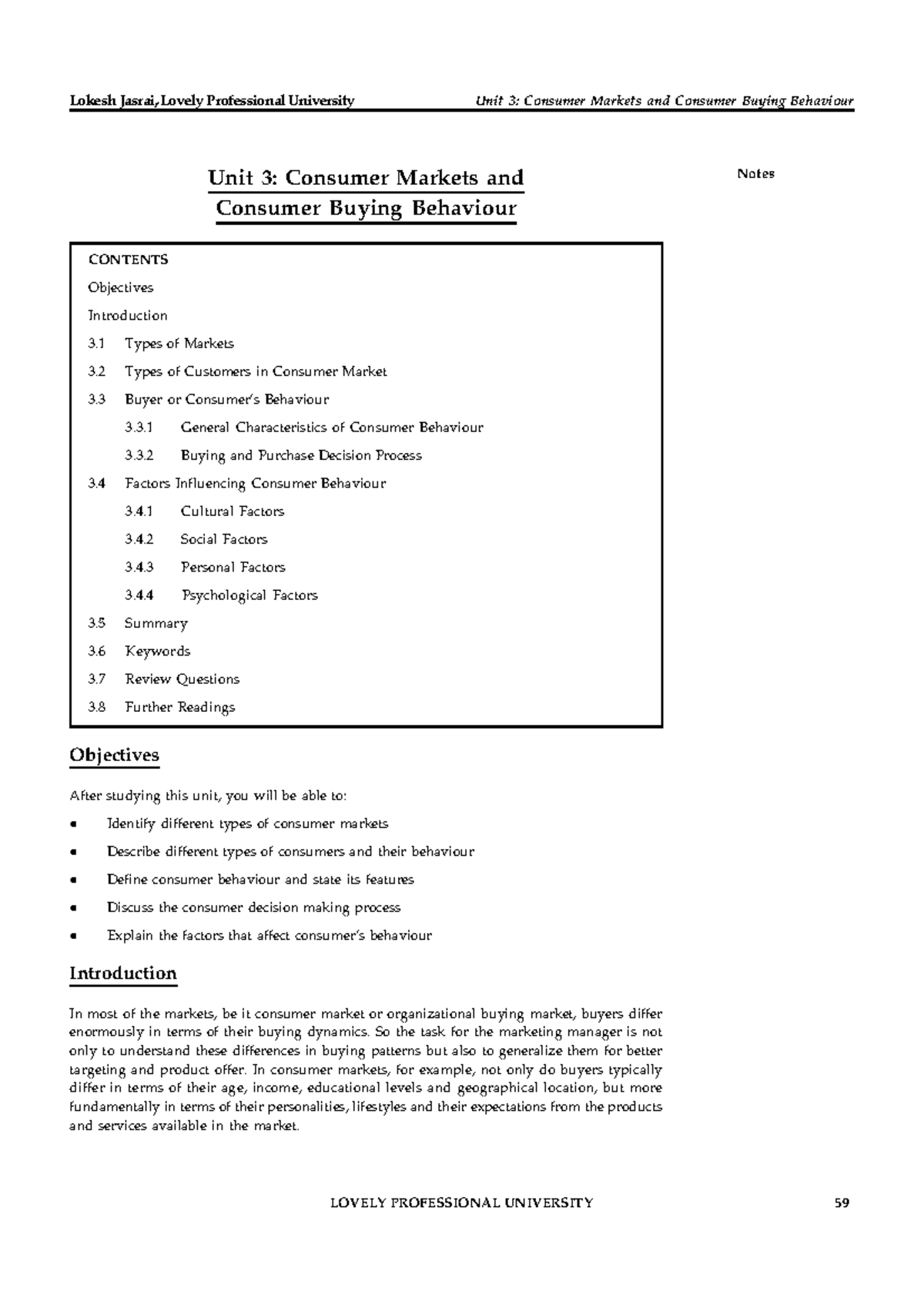 Essentials OF Marketing Chapter 3 - Unit 3: Consumer Markets and ...