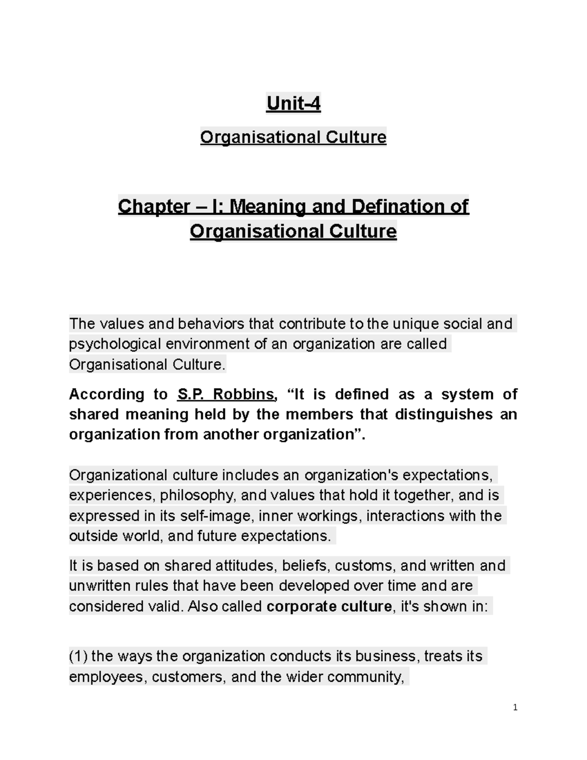 OB notes Unit 4 & 5 - This the lecture note of Trident Academy of ...