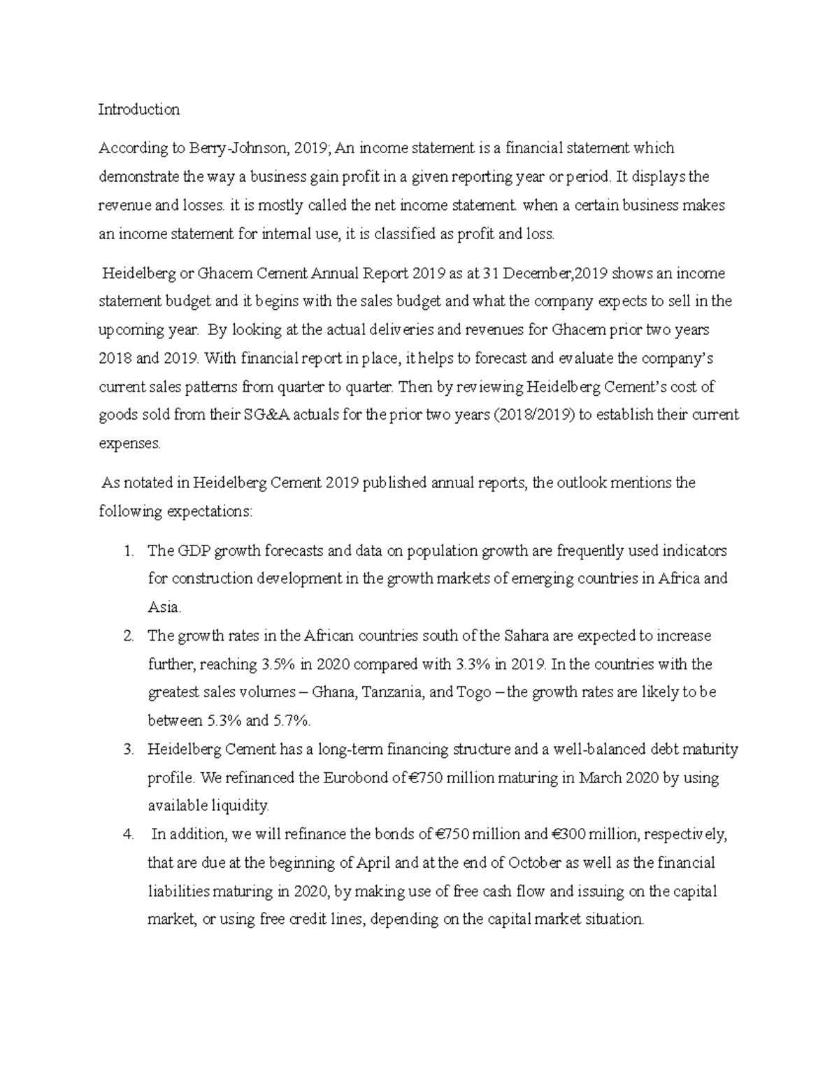 Discussion Assignment 5 Introduction According to BerryJohnson, 2019