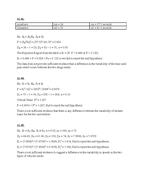 6-4 Homework - Textbook Assignments Analysis of Variance (ANOVA) - Part ...