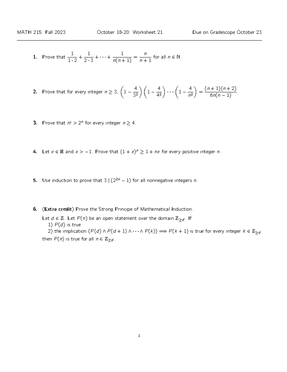 MATH 215 Worksheet 21 - MATH 215: Fall 2023 October 18-20: Worksheet 21 ...
