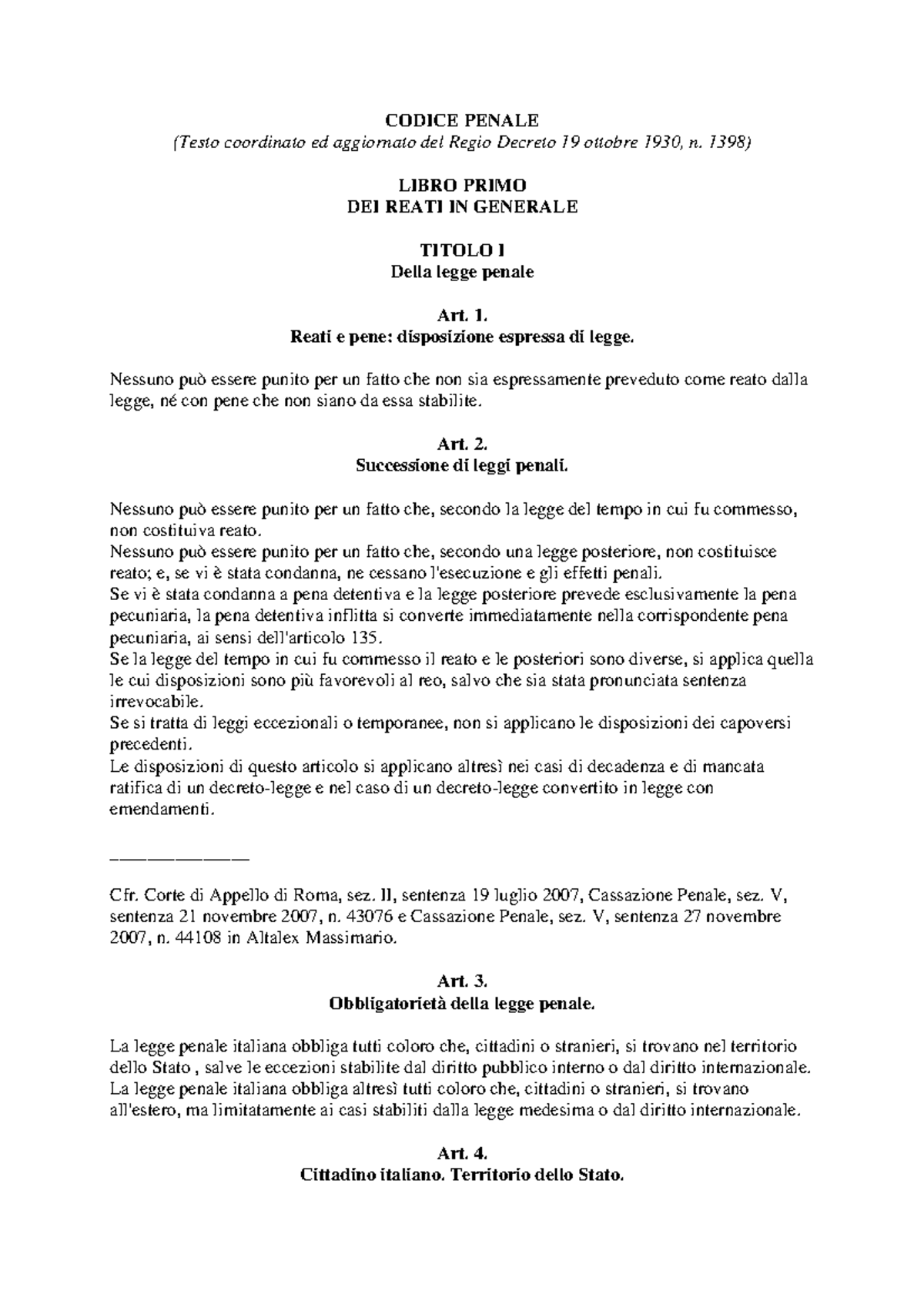 Codice Penale Pdf - CODICE PENALE (Testo Coordinato Ed Aggiornato Del ...