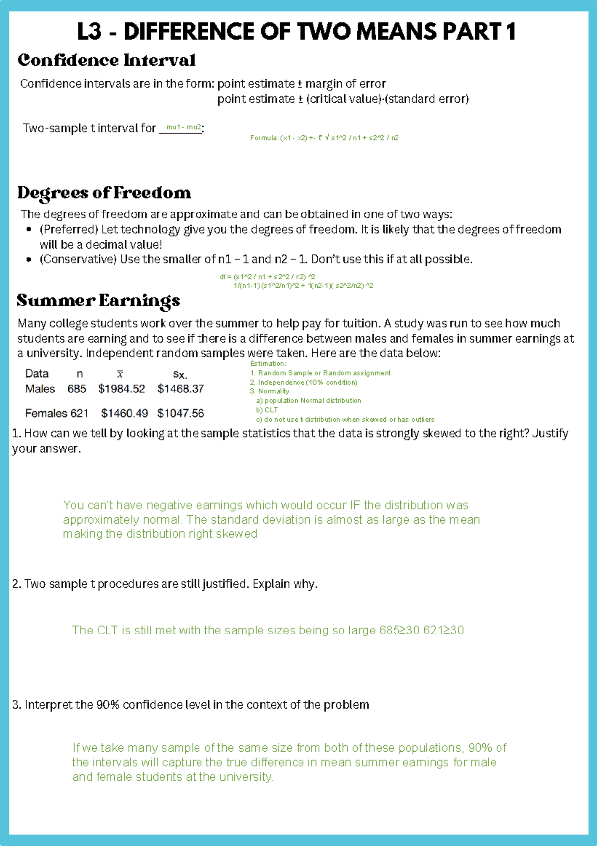 L3+-+Difference+of+Two+Means+Part+1 - Confidence Interval L3 ...