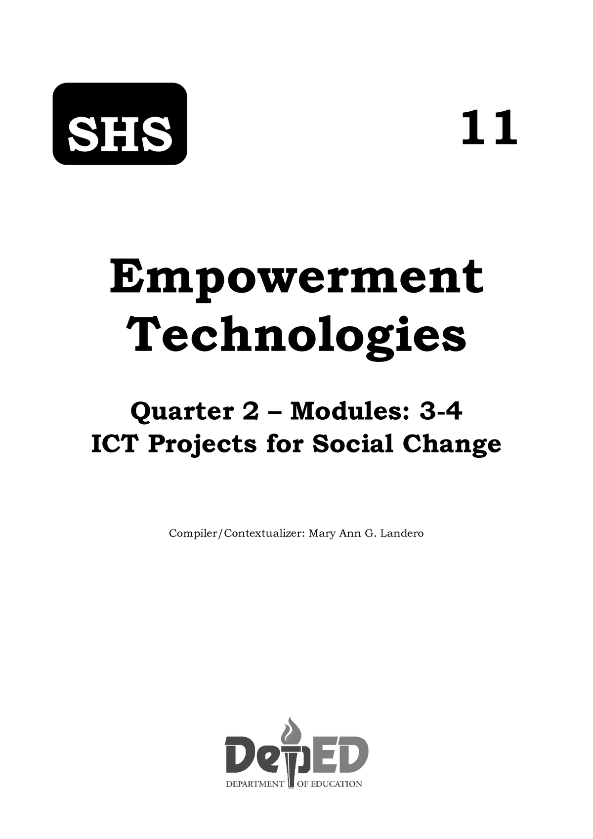 Empowerment Tech-Q2-Module-3-4 - 11 Empowerment Technologies Quarter 2 ...