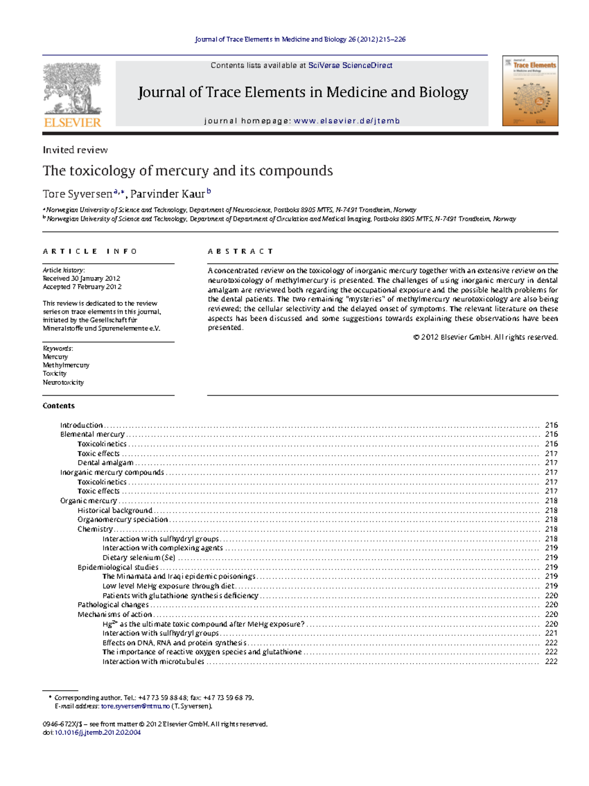 Main - Pdf - Journal of Trace Elements in Medicine and Biology 26 (2012 ...