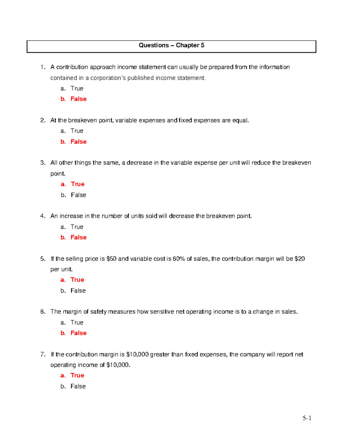 Chapter 5 Questions - Answers - Questions – Chapter 5 A contribution ...