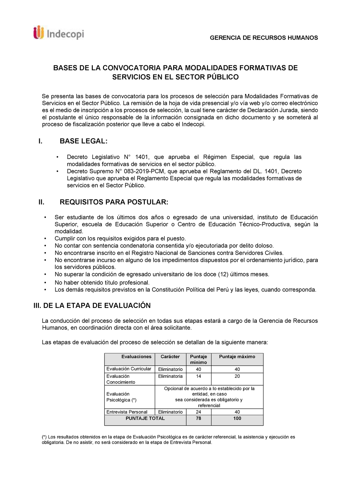 Bases DE Convocatoria PARA Modalidades Formativas 2020 - Version 2 ...