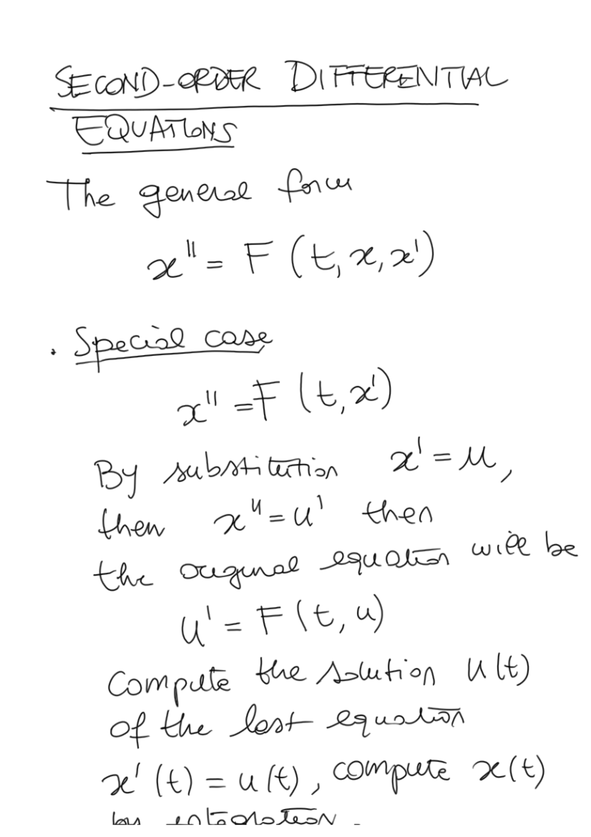Lecture 04052022 linear algebra, differential equations Mathematics