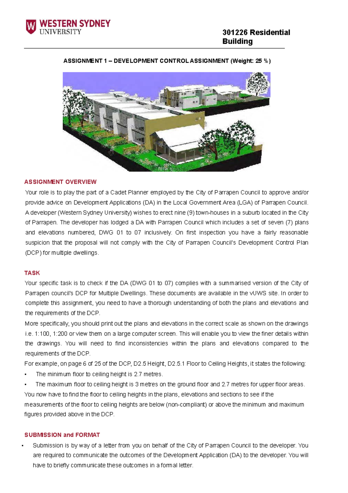 construction assignments for students